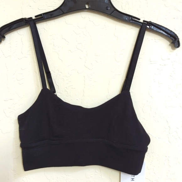 Athleta Black Well Rested Ribbed Sleep Bra Size Small - Picture 3 of 8